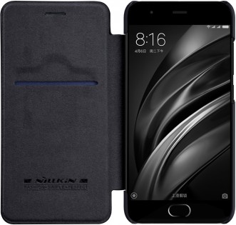 Кожаный чехол книжка Nillkin Qin Leather Case Q-LC XM-M6 для смартфонов Xiaomi Mi 6 Black